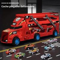 Gran Camión De Transporte Para Niños Juguete Educativo De Vehículo De Carreras Con Pista Plegable Regalo De Cumpleaños Para Niños Y Niñas - details 1