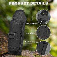 Funda Para Linterna Táctica Con Portarretratos Rotativo Y Clip De Cinturón 360 Grados Con Correa De Carabiner KITPIPI Material De Nylon - details 12