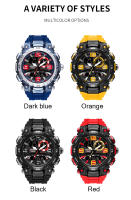 Reloj De Pulsera Deportivo SMAEL Para Hombres Dual Display Resistente Al Agua Cronógrafo Militar Con Pantalla LED Y Luz Retroiluminada - details 6