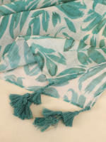 Bufanda De Pashmina Suave Estampada Con Borlas Florales Daisy Para Mujer Moda Elegante Abrigo Versátil Para Todas Las Estaciones - details 3