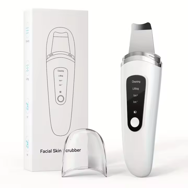 Dispositivo Limpiador Facial - Espátula Para Limpieza Facial, Eliminador De Impurezas, 4 Modos De Limpieza, Limpiador De Poros Faciales, Espátula Limpiadora Facial Eléctrica Con Cargador USB, Regalo De Vacaciones Para Mujeres - 1