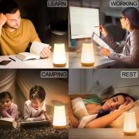 Lámpara De Mesa LED Táctil Con Luz Nocturna Recargable Por USB Control Remoto Dimmer Y Modos De Color Multicolor Para Dormitorio - details 3