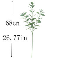 Rama De Hojas Artificiales De Eucalipto Verde Retro 68cm Decoración De Navidad Para El Hogar Y Bodas Planta Falsa Para Jardín Accesorios De DIY - details 1