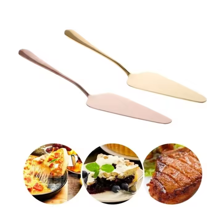 Cuchillo De Tarta De Acero Inoxidable 1Pc Herramienta De Hornear Divisor De Pasteles Y Queso Sirviente De Pizza Para Cocina - 1