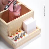 Soporte De Herramientas De Uñas De Madera Para Entrenamiento Y Arte De Uñas Accesorios DIY Organizador Espacioso Para Herramientas De Manicura - details 3