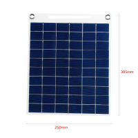 Cargador De Panel Solar Portátil 30W 5V Impermeable Con Dos USB Para Camping Al Aire Libre Celdas Solares Polícrata Silicona - details 2