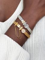 Pandora - Pulsera de Malla™-Baño de Oro de 14K - details 3