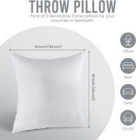 Decorativas (paquete de 2, Blanco): cojines para La Cama y el sofá: cojines decorativos para interiores - details 3