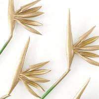 Flor Artificial De Bird of Paradise Strelitzia Planta Falsa Con Peso Largo Para Decoración De Fiesta En Casa Y Tema DIY - details 6