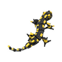 Conjunto De Bloques De Construcción BuildMOC 314pcs Salamandra Del Fuego Un Juguetes Educativos De Reptil Colorido Para Niños Ideal Para Regalos - details 2