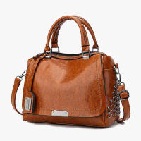 Bolso Vintage de cuero PU para Mujer, Bandolera de hombro con Remaches, de diseñador, de lujo, con almohada - details 17