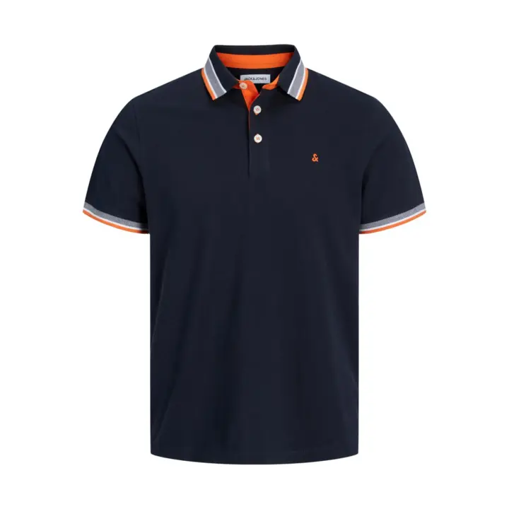 JACK&JONES 12136668 JJEPAULOS POLO SS NOOS Hombre Polo Camiseta Top TS Cuello 28675 - 1