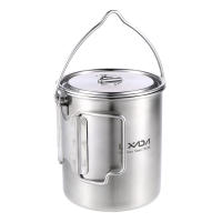 LIXADA Taza De Acero Inoxidable Portátil De 750ml Con Tapa Y Manija Plegable Para Camping Cocina Picnic Deportes Al Aire Libre - details 21