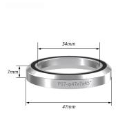 Juego De Headset De Bicicleta De Acero Rodamientos 41 41.8 47 49 52mm Reparación Para Bicicleta De Montaña Accesorios De Bicicleta 28.6 44mm30mm 40mm - details 3