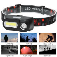 Linterna Frontal LED Mini Portátil XPE+COB Recargable USB Con Batería 18650 Para Camping Pesca Al Aire Libre Luz De Mano - details 6