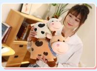 Muñeco De Peluche De Vaca Pequeña Y Colorida De 28cm Suave Con Bufanda Juguete Kawaii Para Regalo Ideal Para Niños Y Adultos - details 2
