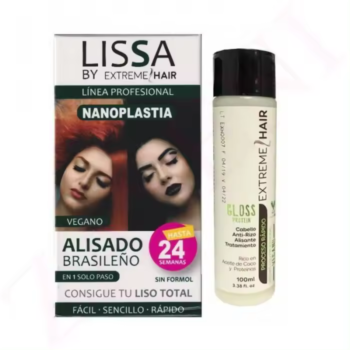Inicio  Tratamientos  Keratina y alisado  Lissa Alisado 100% Vegano Brasileño Nanoplastia (en 1 solo paso) Lissa Alisado 100% Vegano Brasileño Nanoplastia (en 1 solo paso) - 1