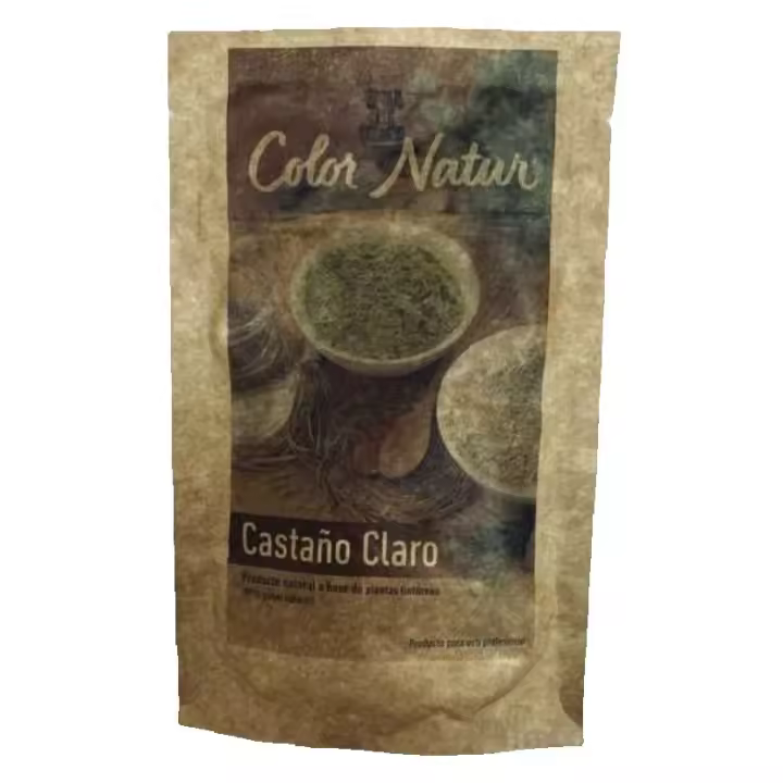 Barros Coloración Natural Vegana y Ecológica COLOR NATUR 40gr - Color: Castaño Claro - Extreme Hair SL - 1