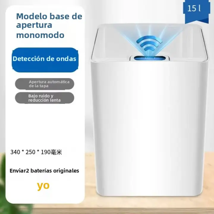 Bandeja De Basura Inteligente Automática Para El Hogar Baño Cocina Sala De Estar Medico Plástico Rectangular Ambientalmente Amigable - 1