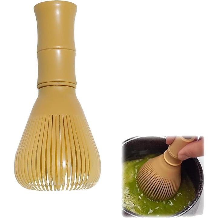BIT Batidor de matcha - Batidor de matcha premium - Batidor de matcha - Escoba de matcha - Cepillo de matcha - Juego de té matcha japonés - Juego de té de plástico Cepillo de nieve - Ceremonia del té encontrado