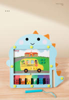 Juguete Educativo De Madera Para Niños Laberinto Magnético Montessori Formación De Coordinación Y Clasificación De Colores Puzzle Cognitivo Juego De Mesa Tema Naturaleza Y Deportes - details 2