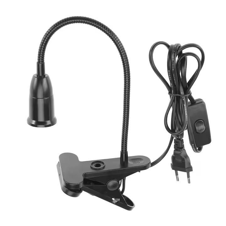 Soporte De Luces Colgantes Con Interruptor Y Cable Base De Bombilla E27 1.7m EU Plug Para Lámparas De Escritorio Accesorios De Iluminación - 1