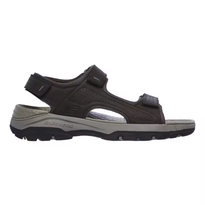 Sandalias Marrones Skechers Tresmen Garo Chocolate Ligeras y Cómodas - 1