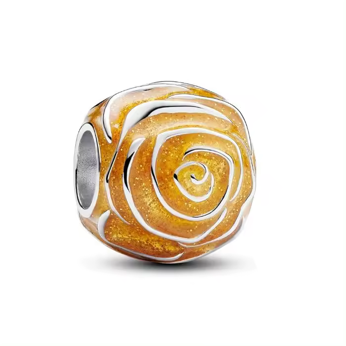 Pandora Moments - Colgante de plata de ley con corazón de rosa，Viene con embalaje de caja de regalo original. - 1