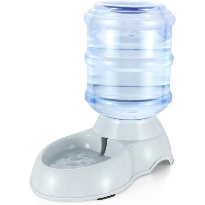 Estación dispensadora de Agua para mascotas, Bebé Automático por gravedad, reposición, baby auto dispensable, Cuenco para perros y Gatos, soporte para Platos - 1