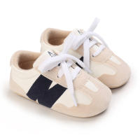 Zapatos Deportivos Infantis Color Bloqueados Antideslizantes Y Cómodos Para Caminar Suela De Goma Tallas 0-18M Hombres - details 25