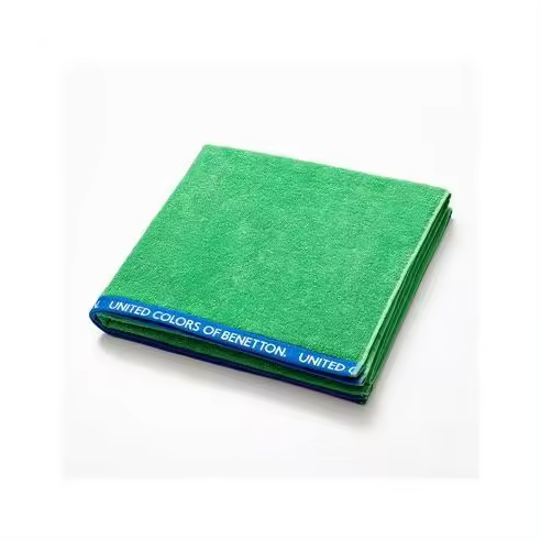 Toalla de Playa Absorbente 160x90cm 450g/m² Verde Benetton - Tamaño Grande - 1