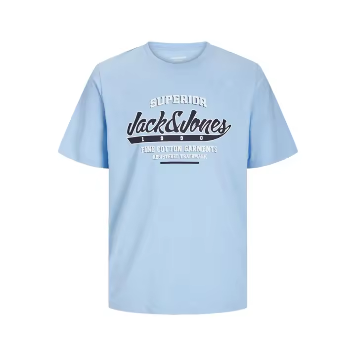 Jack & Jones Hombre camiseta de algodón 160 gramos logo en pecho, Ajuste Regular Fit,  Moda Casual Informal  REF 268267 - 1
