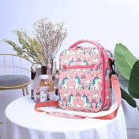 Bolsa De Almuerzo Unicornio Para Niños Y Estudiantes Con Correa Ajustable Y Diseño De Dibujos Animados Termo Para Nevera - details 10