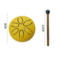 Bombo De Lengua De Acero De 3 Pulgadas 6 Tonos Mini Bombo Portátil Para Exteriores Accesorios De Percusión Incluyen Palos - details 6
