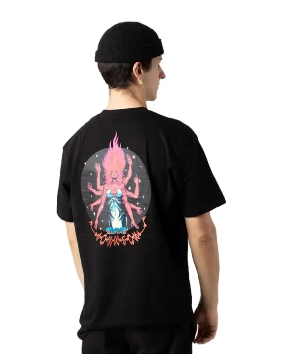 Camiseta Santa Cruz Negra Johnson Danger Zone 2 Tee - 1