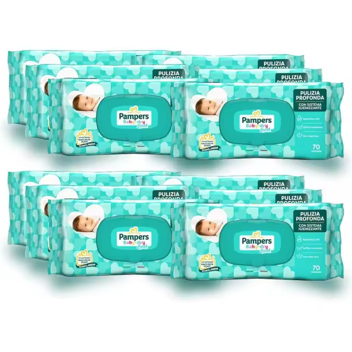 Pampers - Toallitas húmedas 840 Paños Baby Fresh (12x70) - 1