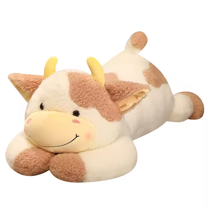 Muñeco De Peluche De 90cm De Vaca Lechera Lindo Para Niñas Juguetes De Peluche De Animal Cartoon Suave Almohada Para Dormir Regalo De Cumpleaños - 1