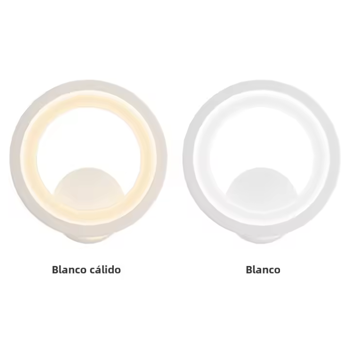 Lámpara De Pared Redonda Para Iluminación Europea Instalación En Pared Para Dormitorio Pasillo Sala De Estar Iluminación Diaria Sin Dispositivo Inteligente - 1