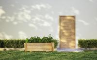 Plantawa Jardinera de Cultivo Rectangular 90 x 40 x 30 cm, Maceteros de Madera para Plantas, Macetero Grande con Tela geotextil para Exterior, Jardín Balcón o Terraza Huerto Urbano - details 1