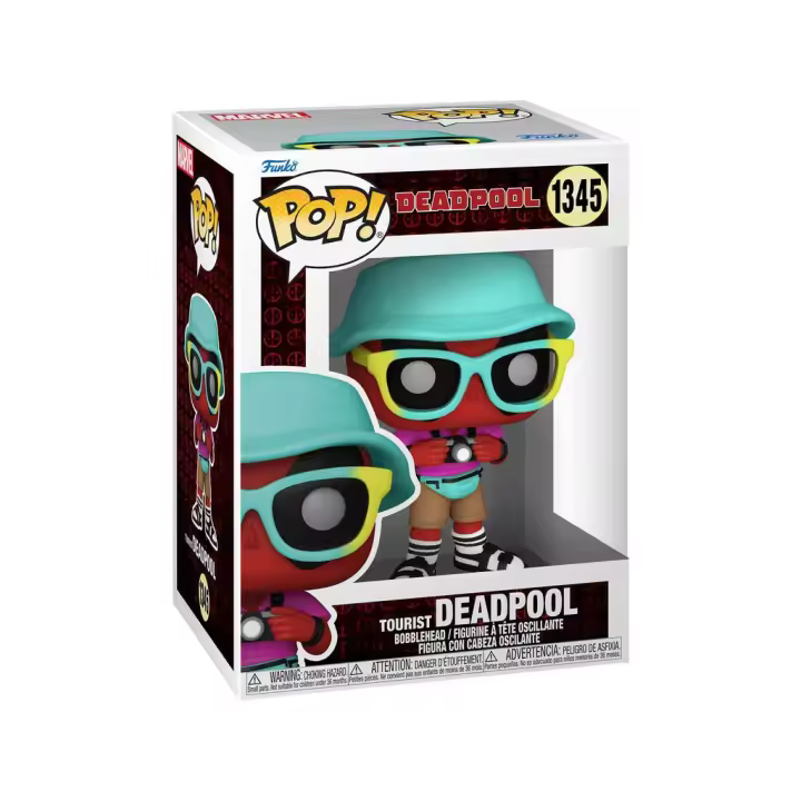 Funko Pop Marvel Deadpool Turista con Cabeza Oscilante 76080 Juguetes - 1