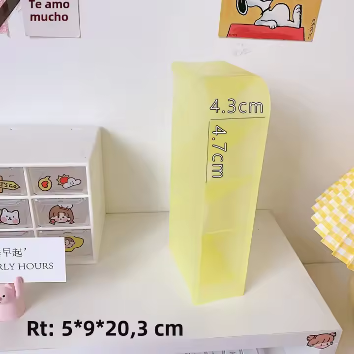 Porta Lápices Estilo Coreano Organizador De Escritorio Simple Y Versátil Con Cuatro Cuadrantes Para Brochas De Maquillaje Y Labiales - 1
