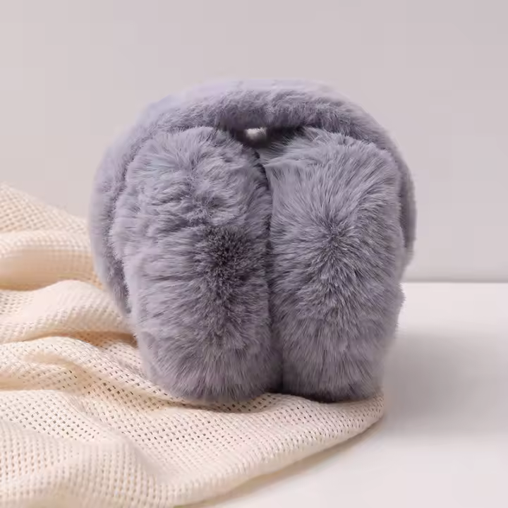 Orejeras de Felpa para Mujer Orejeras de Felpa Plegables Orejeras de Invierno para niños, Adecuadas para Climas fríos - 1