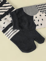 Calcetines De Joven Para Mujer Diseño Divertido Y Coloreado Con Puño Split Algodón Poliéster Spandex Medio Tobillo Estilo Harajuku AB Tabi Calcetines - details 12