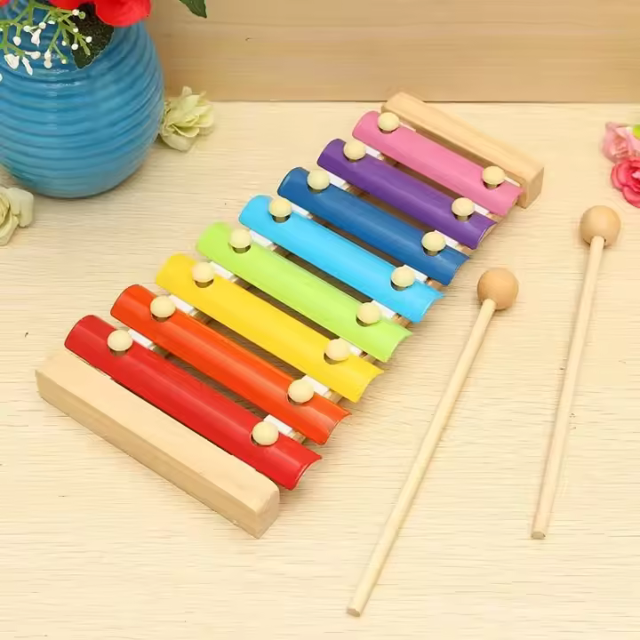 Xilofón Educativo De 8 Escalas Para Niños Instrumento De Percusión Profesional De Madera Para Principiantes Y Bandas Regalo De Cumpleaños - 1