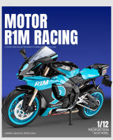 Modelo De Motocicleta Yamaha R1M a Escala 1/12 En Aleación De Zinc Con Absorción De Choque Regalo Para Niños Juguetes De Motocicleta De Escala Pequeña - details 0