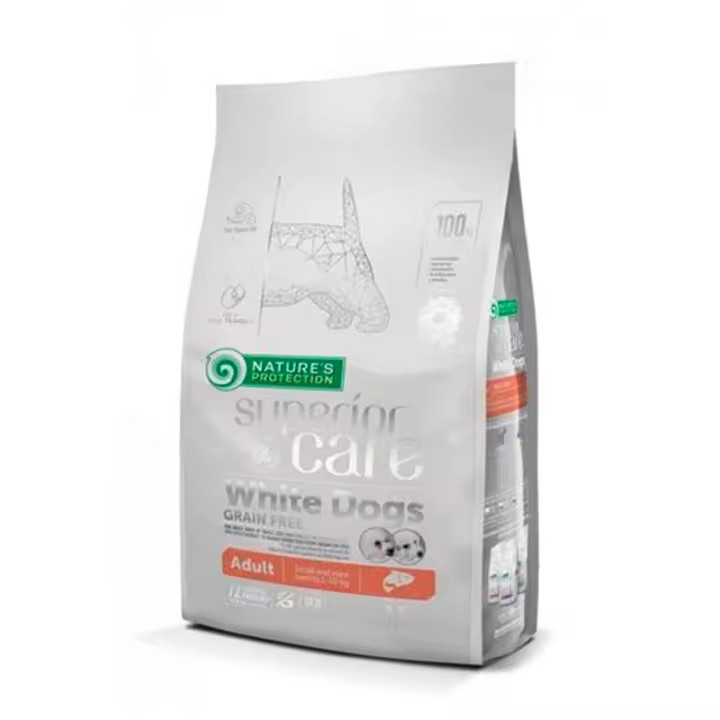 Nature's Protection White Dog Adult Grain Free Salmón Pienso para Perros - 1