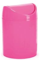 Papelera basculante plástico para mesa, Mini Basurero de Mesa, Cubo de Basura para Escritorio, Papelera de Oficina Pequeña, Papelera de Plástico con Tapa Basculante, 1.4 Litros, Azul, rosa fluor, verde fluor - details 6