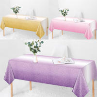 Mantel Desechable De Color Sólido Para Fiesta De Cumpleaños Boda Navidad Mantel Rectangular Impermeable Cubierta De Mesa - details 1