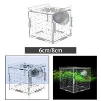 Caja De Reproducción Para Peces Transparente Con Ventosa Cuadrada Accesorio De Acuario Para Guppys Peces Agresivos Calamarqueses Y Camarones Recién Nacidos Fry - details 0