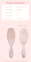 Peine Para El Cabello Con Agujeros Peine De Masaje Para El Escalpelo Peine Desenredante Para Secado Rápido Uso En Cabello Húmedo Y Seco Peine Para Cabello Rizado - details 8